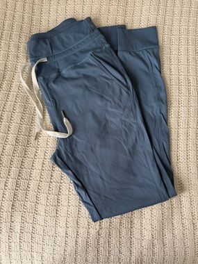 Blue Drawstring Active Joggers